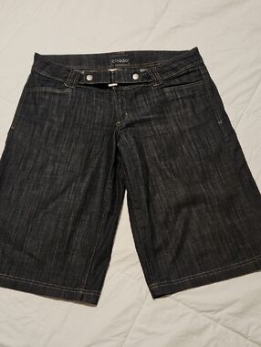 Chado Dark Wash Denim Women's Wide Leg Shorts Sz 32